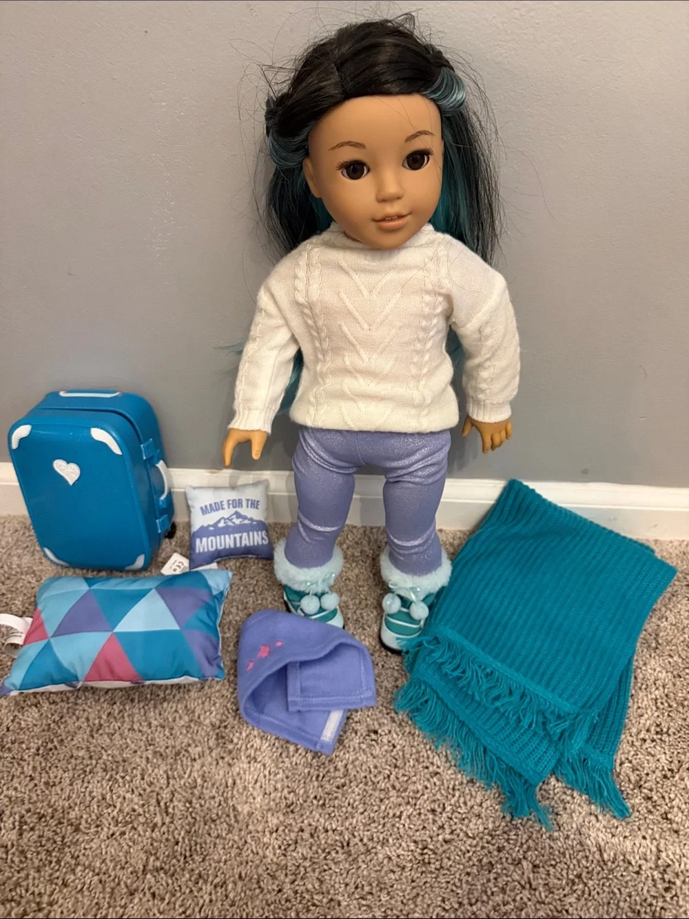 American Girl cozy cream